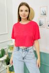 156524 B Yaka Kisa Kol Crop Tshirt